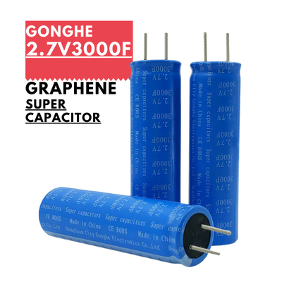 18650 Supercapacitor-Batterie Graphen 2.7v 3000f für das Solarenergie-Sammeln