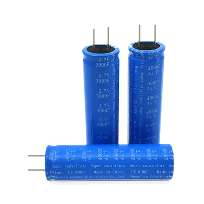 Tragbare Radialart der Hauptsolarenergie-Superkondensator-Batterie-2.7V 3000F