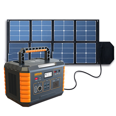 50/60Hz tragbare Stromversorgung im Freien, tragbares 500w Kraftwerk mit Sonnenkollektor