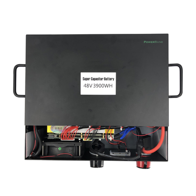 Tiefe Telekommunikations-Batterieanlage-schwarze Farbe des Zyklus-3900WH auswechselbar