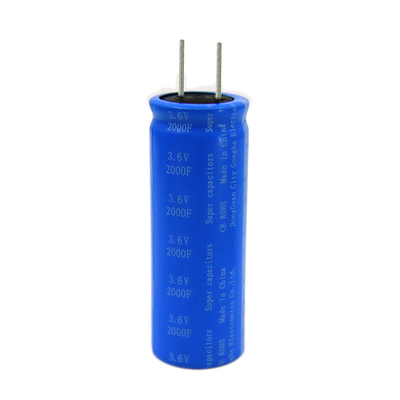 Doppelte elektrische Radialschicht-Farad-Kondensator-Batterie 3.6v 2000f