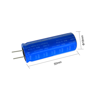 Doppelte elektrische Radialschicht-Farad-Kondensator-Batterie 3.6v 2000f