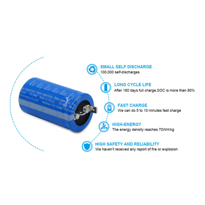 Lug 2,7 Volt 500 Farad Ersetzen Sie die Superkondensatorbatterie durch das Loch