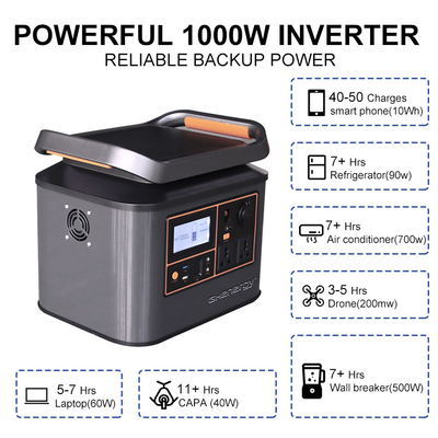 tragbares Sonnenkraftwerk 500W 1000W praktisch für das Kampieren